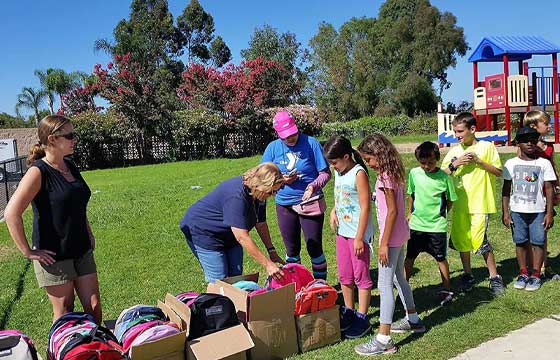 Back Pack Giveaway Courtesty Of Evans Pest Control