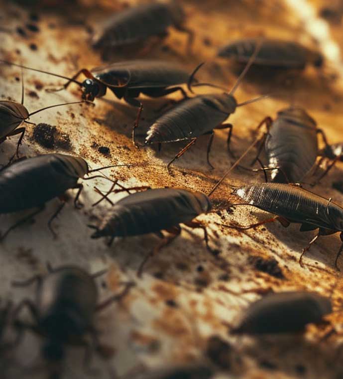 Professional cockroach control by Evans Pest Control