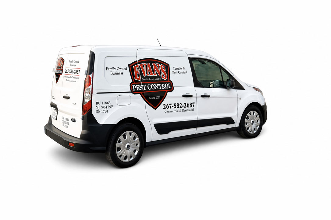 Evans Pest Control residential service vehicle