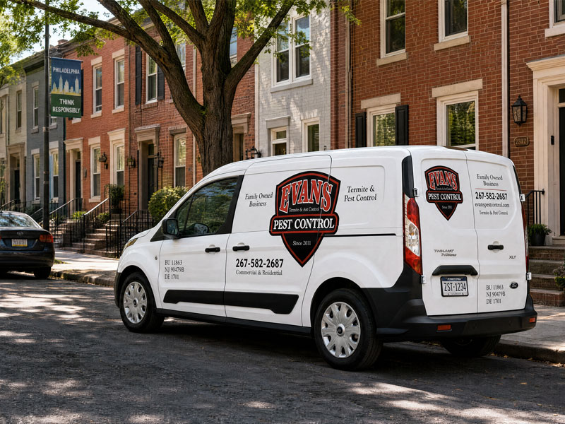 Evans Pest Control residential service area