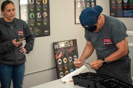 Evans Pest Control hands-on technician training